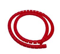 GRASAKY Enrouleur de câble spiralé de 1 mètre for tuyaux de 8 mm à 42 mm de diamètre intérieur, Organiseur de Protection for câbles et Fils protéger Le Manchon(Red,ID 42mm)