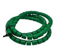 GRASAKY Enrouleur de câble spiralé de 1 mètre for tuyaux de 8 mm à 42 mm de diamètre intérieur, Organiseur de Protection for câbles et Fils protéger Le Manchon(Green,ID 15mm)