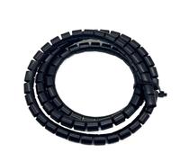 GRASAKY Enrouleur de câble spiralé de 1 mètre for tuyaux de 8 mm à 42 mm de diamètre intérieur, Organiseur de Protection for câbles et Fils protéger Le Manchon(Noir,ID 15mm)