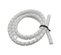 GRASAKY Enrouleur de câble spiralé de 1 mètre for tuyaux de 8 mm à 42 mm de diamètre intérieur, Organiseur de Protection for câbles et Fils protéger Le Manchon(White,ID 15mm)