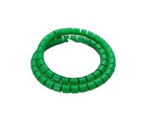 GRASAKY Enrouleur de câble spiralé de 1 mètre, Housse de Protection for câbles réseau, tuyaux, Cordons, Tubes, Organisation protéger Le Manchon(Green,ID 15mm)