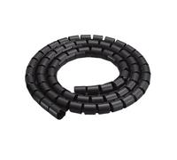 GRASAKY Enrouleur de câble spiralé de 1 mètre, Protecteur de Fil, résistant à la Chaleur, for câbles d'ordinateur, Gaine de Tube, Gestion de Ligne protéger Le Manchon(Noir,ID 42mm)
