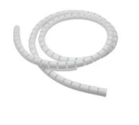 GRASAKY Gaine de Protection spiralée for câbles électriques, diamètres de 8 à 20 mm, 5 mètres protéger Le Manchon(White,32mm)