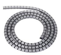 GRASAKY Manchon de Protection de câble en Spirale de 1 mètre, Enrouleur de câble, Organisateur de Tube Robuste protéger Le Manchon(Grey,ID 8mm)
