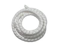 GRASAKY Manchon de Protection mécanique de 2 mètres, 50 mm 60 mm, for Tube spiralé, for conduites d'huile hydraulique protéger Le Manchon(White,ID 60mm)