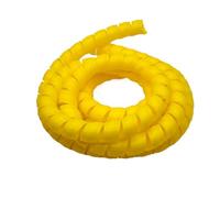 GRASAKY Tuyau Flexible de 2 mètres, Manchon d'enroulement en Spirale, Tube de Protection de Fil for tuyaux de mazout de Chauffage protéger Le Manchon(Yellow,ID 22mm)