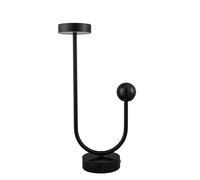 GRASIL Lampe à Poser Noire