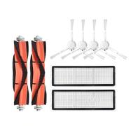 GRASKY Accessoires/Convient pour Xiaomi Mijia Mi Robot Aspirateur-Mop 2 Robot Cleaner Brosse latérale Rouleau principal Hepa Filtre Tissu Kits de pièces STYTJ03ZHM (couleur : ensemble E)