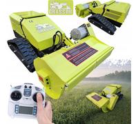 Grassor AgroForce 800E-10 – Tondeuse à fléaux électrique télécommandée | 80 cm | 3000 W | Batterie 8 kWh | Télécommande 200 m | À chenilles | Broyeur