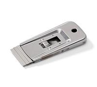 Gratte-vitre GS avec 1 Lame de Hultafors I Grattoir vitre en métal I Ideal pour enlever les résidus de peinture et de colle sur le verre et autres surfaces délicates I 389810