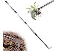 Grattoir à joints avec long manche - 170 cm - Désherbeur réglable avec bord dentelé - Outil ergonomique pour le jardinage - Robuste et inoxydable