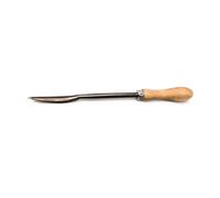 Grattoir à lame affûtable chromée polie - manche en bois verni - lame courbe SAM OUTILLAGE