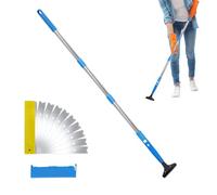 Grattoir À Manche Long - Outil Raclette Télescopique Robuste - Outil De Raclette pour Fenêtres - pour Nettoyage Carrelage Joint Douche Garage Jardin Plâtre Peinture Vitre Salle Bain