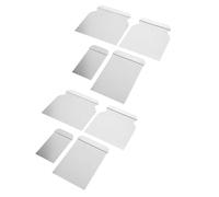 Grattoir à Mastic Lot de 4 Multi-usages, en Acier Inoxydable | Lame Lisse Argentée, Poignée Ergonomique, Flexibilité Optimisée, pour Réparation Murale, Peinture et Papier Peint