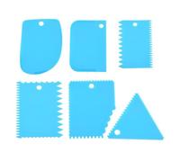 Grattoir à Pâte - Lot de 6 - Plastique - Facile à Nettoyer - Durable et Écologique