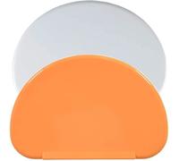 Grattoir à Pâte - Noname - 2 Pièces - Orange et Blanc - 15,8x10,3cm - Flexible et Durable