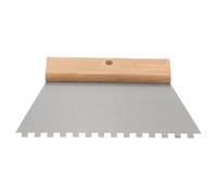 Grattoir à Peinture Dentelé pour Murs, Lame Acier Inoxydable Large | Enduit et Retrait de Papier Peint, Manche Ergonomique Bois Antidérapant, Usage Chantier et Maison