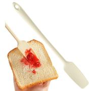 Grattoir à verre - Spatule en silicone à long manche résistant à la chaleur - Structure de tête flexible - Design pour collecter les aliments dans le verre, outil d'application lisse | Pâtisserie