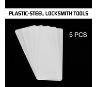 Grattoir d'ouverture de carte 230x80mm, 5 pièces, feuille d'insertion Nano en plastique-acier, outil de serrurier, porte de jogging, outil de dérivation, serrure, ouvre-bricolage