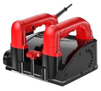 Grattoir électrique mural - Fraiseuse murale/décapeur de mastic - 1680 W - Largeur 16 cm - Profondeur 1–4 mm - 3000 tr/min - Prise UE 220 V - Lame standard - Rouge