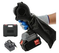 Grattoir électrique sans fil 600 W, 8000 tr/min, avec sac à poussière, verrouillage de sécurité et affichage de l'alimentation pour jardins et vergers