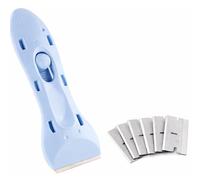 Grattoir ergonomique Minky pour plaques de cuisson et four avec idéal pour attaquer les aliments brûlés et les marques tenaces accumulées sur le carrelage, les plaques de cuisson en céramique et en