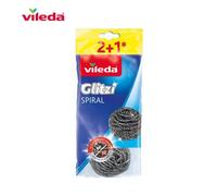 Vileda Grattoir spirale 10855 acier inoxydable – Lot de 3