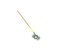 Grattoir oscillant double émietteur NaturOvert - manche bois 100% PEFC (150 cm) - Leborgne