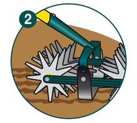 Grattoir oscillant double émietteur naturovert sans manche - LEBORGNE - 467110