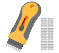 Grattoir Pour Plaque De Cuisson En Céramique, Lame En Plastique Pour Enlever Les Autocollants Automatiques Avec 10 Lames En Plastique Et 10 Lames En Acier