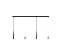 GRAU Niceone Trace Four Pendelleuchte, black