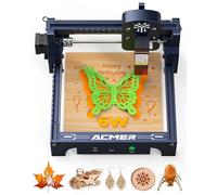 Graveur Laser ACMER 6W Machine a Graver Laser, Surface de Gravure 130×130mm,Découpe Laser 10000mm/min,Précision 0,01mm,graveur laser bois métal et verre Bois, Métal,Cuir