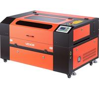 Graveur laser CO2 60 W, 600 x 400 mm, machine de gravure et découpe laser CO2 avec assistance pneumatique à 4 voies, machine de gravure et découpe, compatible avec LightBurn, CorelDRAW et RDWorks, pou