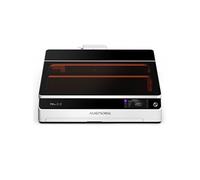 Graveur laser diode de bureau Aliencell X1 40 W + pompe à air vitesse de 600 mm/s point de 0,08 × 0,1 mm double caméra 8 MP avec autofocus