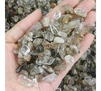 Gravier, cristaux, éclats de pierre naturelle, quartz, agate, minéraux énergétiques de guérison, spécimen de pierre roulée, aquarium, décoration intérieure, artisanat - 1 Noir Or Super 7-50 g