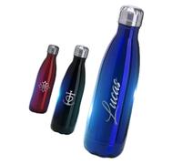 GRAVURE CONCEPT Bouteille En Acier Inoxydable 304 Personnalisable 700mL | Bleu - Gourdes Personnalisées - Idée Cadeau (Gourde ALPINA) - Haute qualité - Finition premium