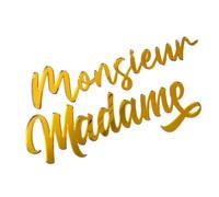 GRAVURE CONCEPT Décoration De Mariage En Acrylique - MOYEN 28 cm de long | Monsieur, Madame, Bienvenue - Décoration Lettres Centre De Table Mariage - Haute qualité - Haute visibilité - Résistant UV