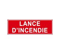 GRAVURE CONCEPT F109 - Panneau et Signalisation Incendie - Lance d'incendie | Dimensions au choix - Norme ISO 7010 - Haute qualité - Visibilité optimale - Installation rapide