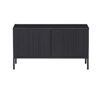 GRAVURE - Meuble TV en bois de pin noir L100 Noir