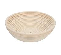 Grcfumo Panier à pain Banneton en rotin fabriqué à la main, forme de brot écologique naturelle non blanchie pour pâte au levain levée 3 tailles (25X8,5)