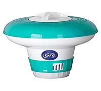 GRE 40071- Diffuseur de Chlore Ø12cm - pour Le Traitement Chimique des piscines. Désinfection et Nettoyage de l'eau de la Piscine. pour 7 pastilles de 20g