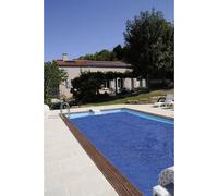 Gre Couverture d'été pour piscine rectangulaire Gris 895 x 495 cm