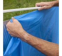 Gre Accessories Couverture De Piscine Acier 625x375x120 Cm