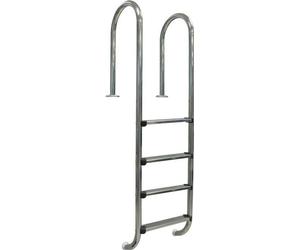 Gre Accessories Échelle pour piscine encastrée 4 marches Argent Argent Taille unique