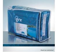 GRE - Bâche à bulle ronde pour piscine acier Ø 350 cm - Épaisseur 0,18mm