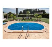 Gre Bâche d'été CVPE420 pour piscine ronde enterrée Ø 420 cm Argenté