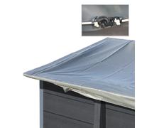 GRE Bâche hiver piscine composite ovale 8.04 x 3.86 m - Gris