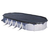 Bâche d'hivernage piscine Gré 527 x 327 cm ovale