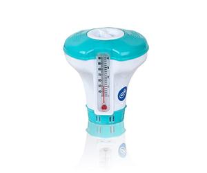 GRE DCT20- Diffuseur de Chlore Ø12cm avec thermomètre - pour Le Traitement Chimique des piscines. Désinfection et Nettoyage de l'eau de la Piscine. pour pastilles de 20g