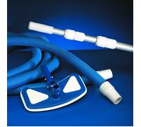 GRE Kit manche téléscopique + Tête d'aspirateur + 6m